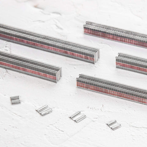 Corrugated W Staples Fasteners One Half Inch Crown By Three Eighth Inch Length Micro Corrugated Staples, Fourteen Thousand Count Box