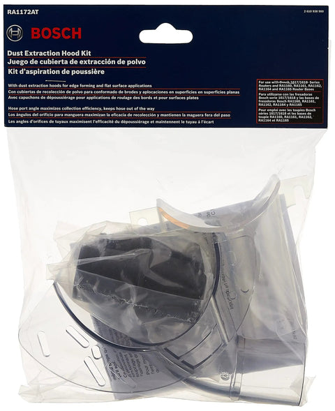 RA1172AT 2 Piece Router Dust Extraction Vacuum Hook Kit With Universal Hose Adapter packaging