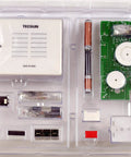 AM Radio Receiver DIY Kit For Enthusiasts, Build It Into A Portable Radio Case, High Sensitivity That Beats 99 Percent Of Market Radios, Step By Step Guide Included, Perfect For Learning, Fun To Take Anywhere components displayed in packaging