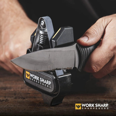 Mk2 Professional Electric Knife And Tool Sharpener With Adjustable Sharpening System For Knives And Tools, handheld view.