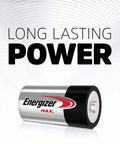 Heavy Duty Max C Alkaline Batteries Two Pack Hella Long Lasting Kickin Power For High Drain Flashlights Radios And Toys solid everyday energy solution.