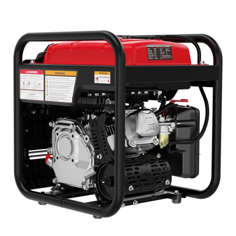 4500 Watt Portable Generator With Carbon Monoxide Alarm And Inverter Technology For Home Use Emergency Power And Camping Trips