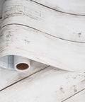 Shiplap Peel And Stick Wallpaper White Wood Plank Vinyl Wrap For Walls Countertops And Furniture Self Adhesive Removable