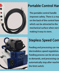 HayWHNKN portable control handle and blue stepless speed control unit with coiled cable, two items