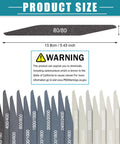 Front view of Honoson 20-piece sanding sticks set for plastic models; assorted grits and double-angle shapes