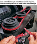 3/8 Inch Power Twist V Belt, 5 Feet Adjustable Link Drive Belt For Lathes, Drill Presses, Table Saws, Bandsaws, And Woodworking Machinery