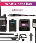 Beast Of A Tri Band Ham Radio UV 5R MK3X Walkie Talkie With 2100mAh Battery and accessories inside the box