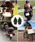 4 Pack 6mm Nylon License Plate Bolts And Nuts Kit With 25mm Screw Length And Universal Thread for motorcycles shown installed.