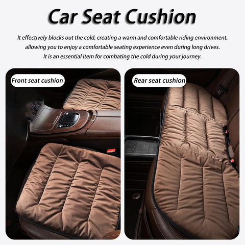 Premium Fuzzy Car Seat Cushion Set For Mini John Cooper Works Electric 2025 2026 warm winter front and rear cushions