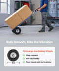 Heavy Duty Aluminum Hand Truck Dolly With Non Slip Wheels And Handle, 500 Lb Capacity Portable Trolley in use with boxes