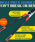 PowerPRO 29 Inch Compound Action Bypass Loppers for Beefed Up Tree Trimming and Pruning High Carbon Japanese Steel Blades
