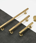 10 Pack Champagne Bronze Cabinet Pulls 5 Inch Center To Center Heavy Duty Solid Kitchen Drawer Handles Shown with Matching Knob