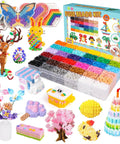 11000 Piece Fuse Beads Kit With 36 Colors For Totally Creative Crafting For Girls Aged 5 To 12 Includes 5 Pegboards
