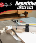 Rock Solid Left And Right Side Cutoff Sled Combo Pack For Table Saw Delivers Dead Square Miters And Flawless Ninety Degree Woodworking Cuts With Quick Dial Angle Guide on table saw with adjustable fence.
