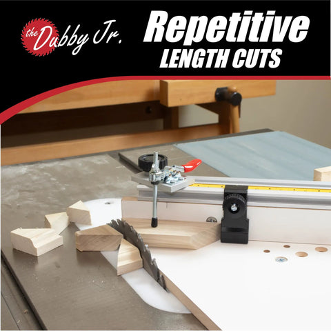 Rock Solid Left And Right Side Cutoff Sled Combo Pack For Table Saw Delivers Dead Square Miters And Flawless Ninety Degree Woodworking Cuts With Quick Dial Angle Guide on table saw with adjustable fence.