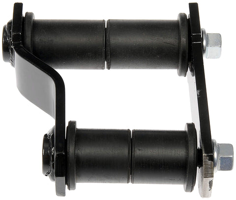 Beefed-Up Rear Leaf Spring Shackle For Nissan Models Durable Steel Construction Powder Coated Direct Replacement Close-Up