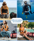 Big Ol Mesh Beach Bag Duffle With Zipper And Adjustable Shoulder Strap for travel, gym, swim, diving equipment use scenarios