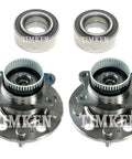 Plug And Play Front And Rear Wheel Bearings And Hubs Kit For Hyundai Sonata Tucson Sportage FWD Replacement Bundle With Premium Bearings And Sealed Hubs For A Smooth Quiet Ride And Easy Install