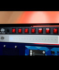 8 Outlet Power Center For Single Rack Space With Lighted On Off Switches And 15 Amp Breaker Easy Cable Management