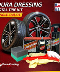 All In One Tire Shine And Cleaner Kit With 16 Ounce Spray For Long Lasting Gloss And Weatherproof Finish, Made In USA