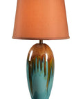 Elaine Table Lamp With Antique Mercury Glass And Brushed Steel Finish, 29.5 Inch Tall White Drum Shade, 3-Way Lighting