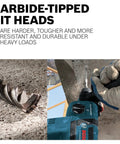 Carbide-tipped hammer bit in drill demonstrating use in concrete, showcasing Bulldog SDS-Plus Rotary Hammer Bit 3/4 In X 6 In X 8 In design.