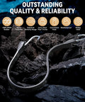 Close-up of Heavy Duty 31 Inch Rubber Bungee Cords Set with 55.8 Inch Stretch and over 176 Pound Load Capacity