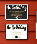 No Soliciting Sign For Home And Office Do Not Knock Or Ring Doorbell Sign For Front Door Hanging Wooden Sign Small Yet Bold