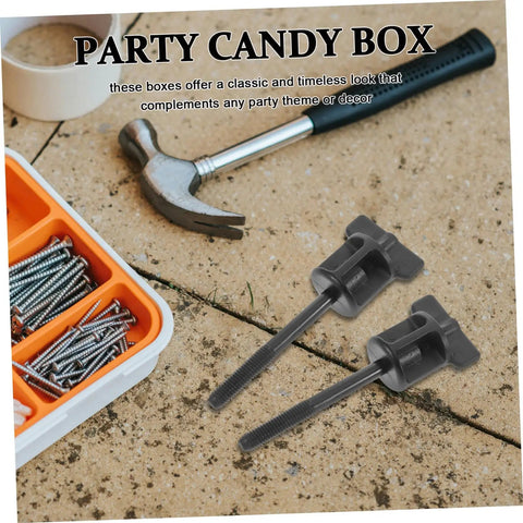 Spare Tire Mounting Bolt Kit Bolt On Spare Tire Hold Down For Broad Vehicle Compatibility next to toolbox with screws and hammer