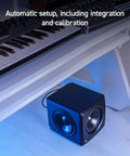 Compact Studio Subwoofer With ARC X Auto Calibration And 25 Hz Deep Bass, 6.5 Inch Driver, Dual Passive Radiators under desk