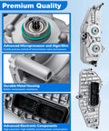 Ford Focus 2.0L DPS6 TCM Transmission Control Module Pre-Programmed Plug And Play Replacement Unit 2011-2022 Easy Install Fixes Hard Shifting Delayed Engagement A2C53377498 AE8Z-7Z369-F, silver metal housing with connectors