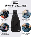 Travel Sling Bag For Daily Use, A Lightweight Crossbody That Is Slim, Compact, And Ready For Commutes Or Travel, pocket features