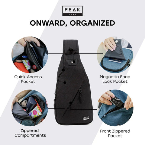 Travel Sling Bag For Daily Use, A Lightweight Crossbody That Is Slim, Compact, And Ready For Commutes Or Travel, pocket features