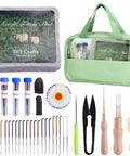 Felting Kit for DIYers and Crafters Includes 6x6 Felt Pad, 40 Assorted Needles, Finger Guards, Scissors, Tools, and Handy Bag