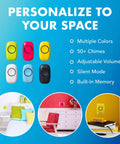 Wireless Doorbell Kit For Home And Office With 1 Outdoor Transmitter And 2 Plug In Chime Receivers featuring color options