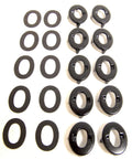 Eyelet And Grommet Portion With Backing Plate In Black Oxide Brass, 10 Piece Set Built For Marine And RV Use, Replacement Fasteners