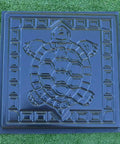Turtle Stepping Stone Mold For Garden Pathways, Durable ABS Plastic Concrete Mold For DIY Cement Tiles, Reusable, 11.81x11.81 Inches