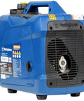 Beast 1500 Peak Watt Portable Inverter Generator, Ultra Quiet and Lightweight, Gas Powered With CO Sensor, blue finish side view