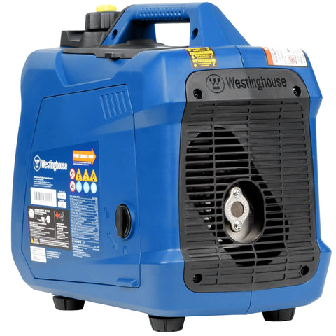 Beast 1500 Peak Watt Portable Inverter Generator, Ultra Quiet and Lightweight, Gas Powered With CO Sensor, blue finish side view