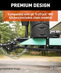 TruTrack Heavy Duty Adjustable Weight Distribution Hitch Support Brackets 2 Pack for 8 Inch Trailer Frames Fits 17518