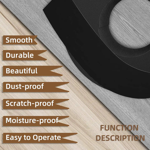 Melamine Edge Banding Black One And A Half Inch By 250 Feet With Hot Melt Adhesive, durable black roll on wood surface
