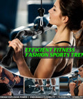 Woman using Lat Pulldown Attachments Set For Home Gym With Curl Pulldown Bar, focusing on efficient fitness training.