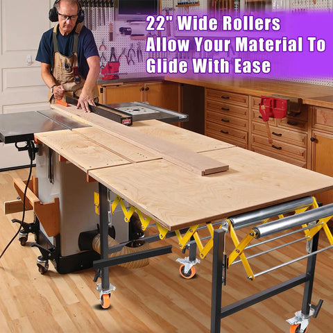 23 Inch Ultra Wide Adjustable Retractable Conveyor Belt 760 Lb Rock Solid Load Capacity Aluminum Alloy Turning Roller Smooth Operator Flex Design For No Sweat Warehouse Material Handling in use with 22 inch rollers.