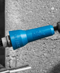 Close-up of Fast Wire Nut Twister for Drill with One Quarter Inch Chuck attached, showing connector in use on wires.