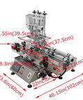 Heavy Duty Double Head Automatic Paste Filler Smooth Operator Sauce And Syrup Filling System With Conveyor Belt dimensions and features