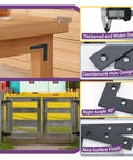 Flat L Brackets For Wood 120x120mm Stainless Steel Corner Braces with Matte Black Finish, use on wood frames and furniture, pack of 8