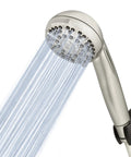 High Pressure Handheld Shower Head With Hose PowerPulse Massage 6 Modes Brushed Nickel Finish sprayer view