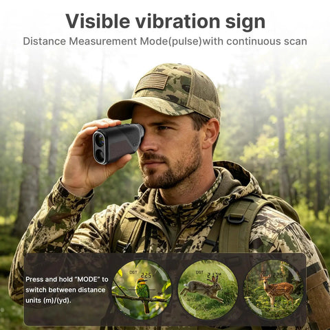 Golf Rangefinder With Slope Compensation And 1200 Yard Range, Compact Leather Exterior Device Packing 6X Magnification, Instant Flag Lock, Tournament Mode Button, Rechargeable Core Engineered For Dead Nuts Accuracy On Weekend Rounds