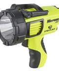 Beast Mode Rechargeable LED Spotlight For Outdoor, Marine, And Emergency Use 1400 Lumens, 400,000 Candela Peak, Yellow Handheld
