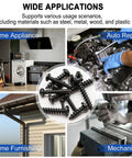 Heavy Duty M2 M3 M4 Phillips Pan Head Self Tapping Wood Screws Assortment Kit 685 Piece Set In 14 Sizes with diverse applications